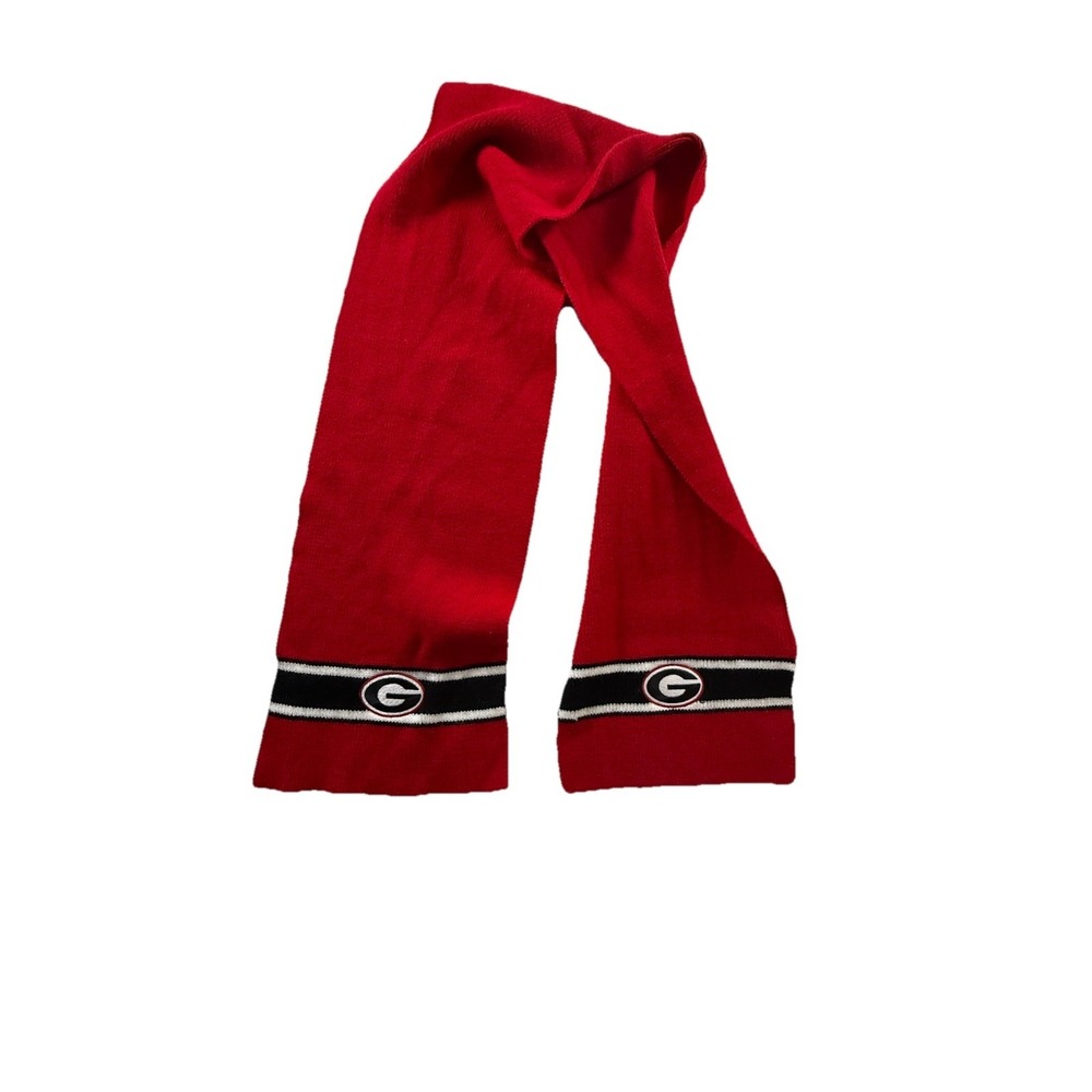 Georgia Bulldogs Scarf‎ NCAA - Basic Red- Small Logo ---Top Of The World